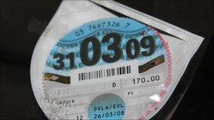 Tax disc