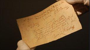 An early example of the cheque