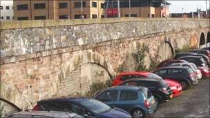 The tunnels run from a car park to Lanyon Place