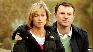 Kate and Gerry McCann on 2 November 2010