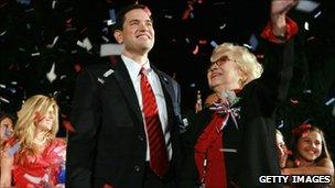 Marco Rubio and his mother Oria