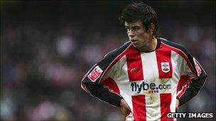 Gareth Bale playing for Southampton