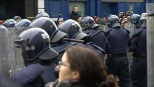 Riot police