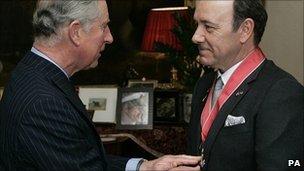 Prince Charles and Kevin Spacey