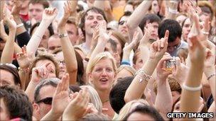 Crowd at a concert