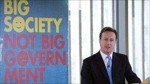 David Cameron launching Big Society policy