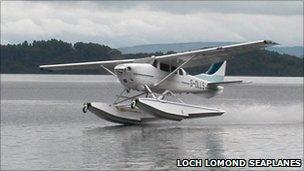 Seaplane on Loch Lomond