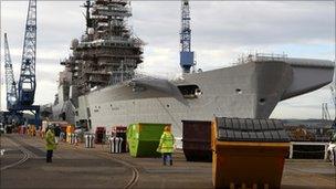 HMS Illustrious at Rosyth