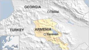 Armenia/Georgia map