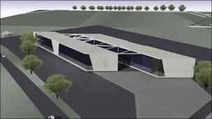 Artist's impression of new police HQ