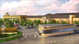 Artist's impression of Warner facilities