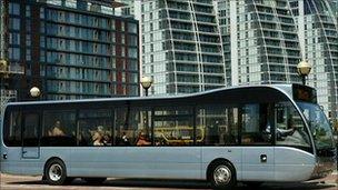 Buses similar to this one will operate along a Park and Ride route in Coventry