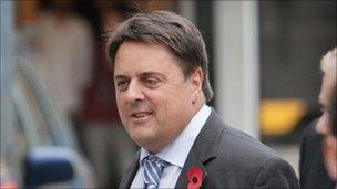 Nick Griffin at TV centre