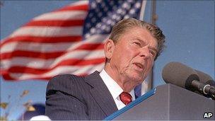 Ronald Reagan in 1991