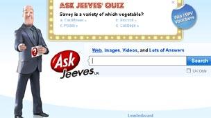 Ask Jeeves website