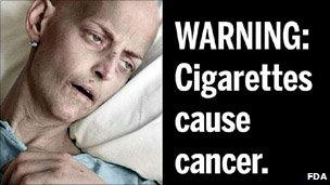 A proposed FDA cigarette packaging graphic