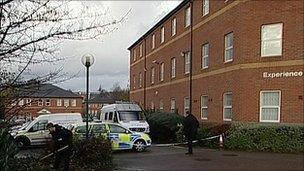 Police at scene of attack