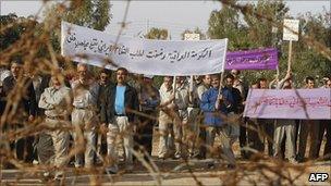 Protest at Camp Ashraf, North of Baghdad