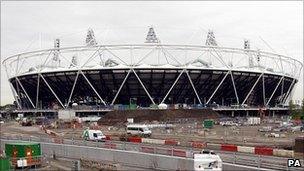 The Olympic Stadium in Stratford