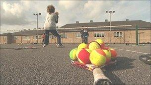 Tennis coaching at Cherry Hinton, Cambridgeshire