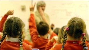Children at a school in Oxfordshire