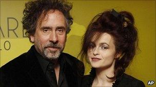 Film Director Tim Burton and actress Helena Bonham Carter