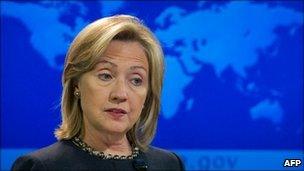 Hillary Clinton, file pic from November 2010