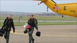 Prince William working as a pilot