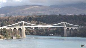 Menai suspension bridge