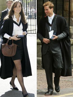 Kate and William at their graduation