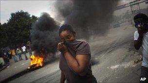 Protest in Port-au-Prince (15 November 2010)