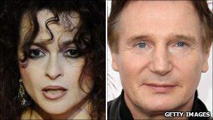 Helena Bonham Carter and Liam Neeson