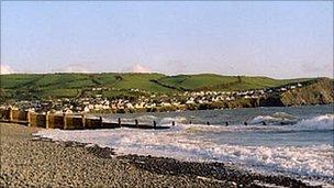 Borth beach