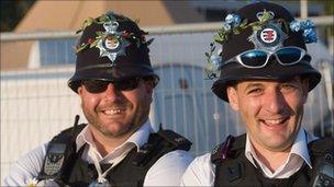 Police at Glastonbury