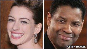 Anne Hathaway and Denzel Washington