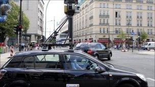 A Street View car in Berlin