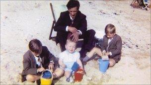 John Lydon (left), pictured with father John Sr and brothers Bobby (centre) and Jimmy