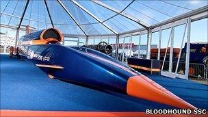 Full sized model of Bloodhound SSC (Nick Haselwood)