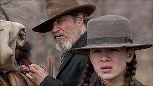 Jeff Bridges and Hailee Steinfeld in True Grit