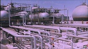 Ras Tannura oil refinery in Saudi Arabia. File photo