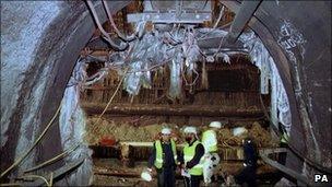 Channel Tunnel fire damage