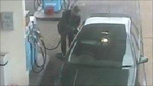 CCTV image of fuel theft suspect