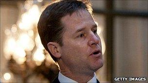 Deputy Prime Minister Nick Clegg