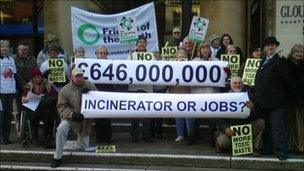 Campaigners against incinerator