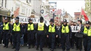 Protest in Colchester