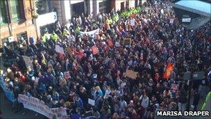 Large crowds in Manchester