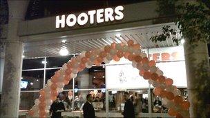 Hooters in Cardiff