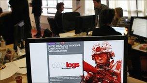 War Logs website that organised some of the earlier Wikileaks