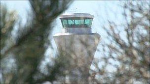 Jersey air traffic control tower