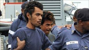 Two of three survivors arrives at Suva naval base, Fiji